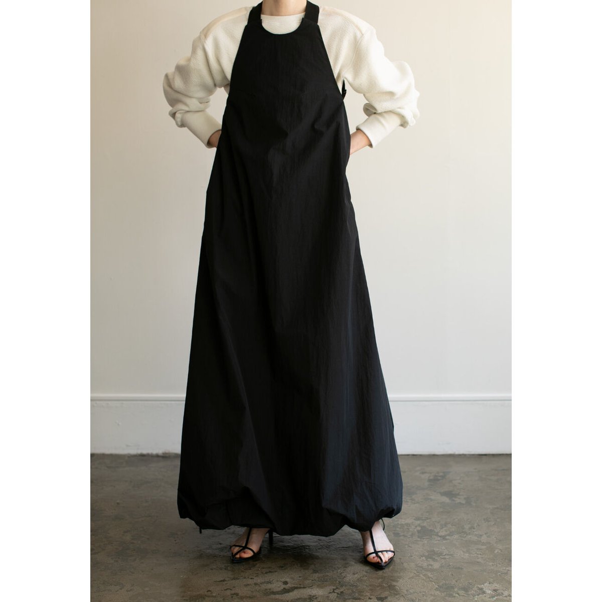 Cross Belt Balloon Dress（ls22294D） | Little $uz