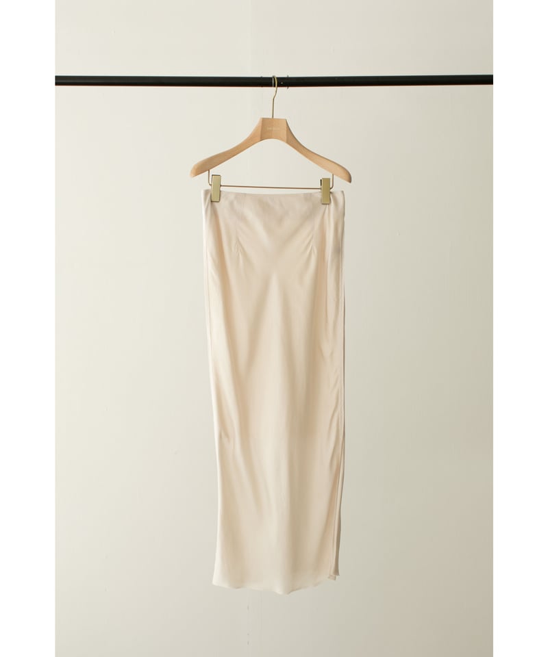 Satin Unhemmed Long Skirt(ls32357S) | Little $u Satin Unhemmed Long Skirt(ls32357S) | Little $u
