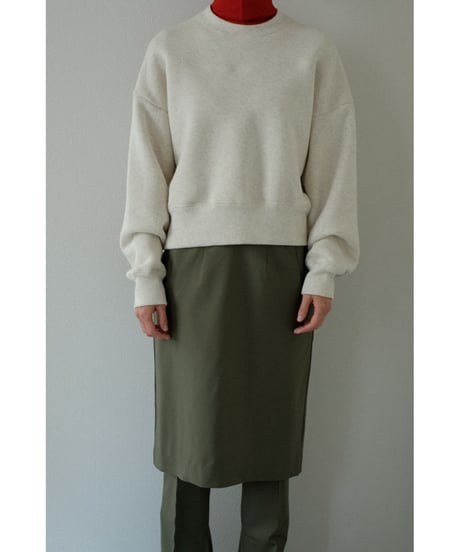 Stretch Wool Side Cut Out Skirt（ls34386S）