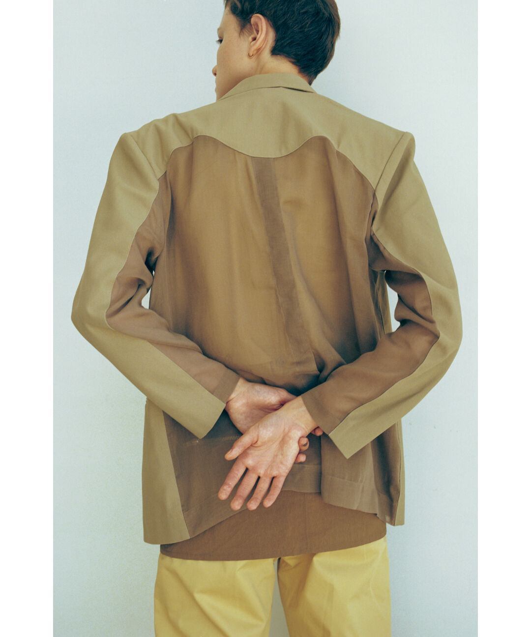 See-through Switching Tailored JKT (ls42425J) |