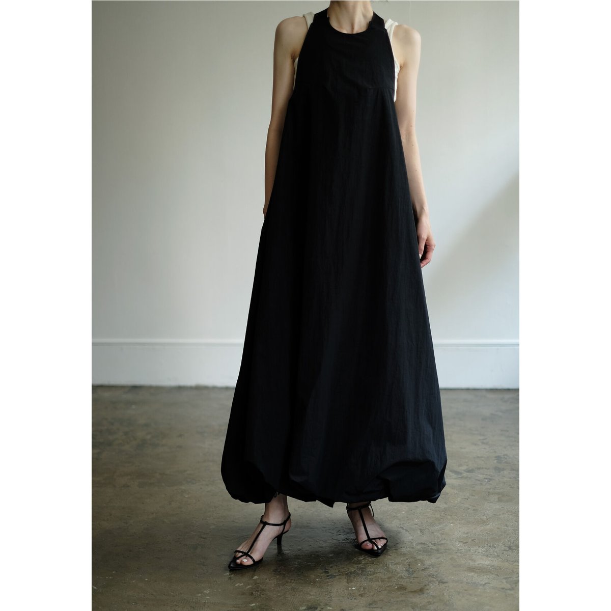 Cross Belt Balloon Dress（ls22294D） | Little $uz