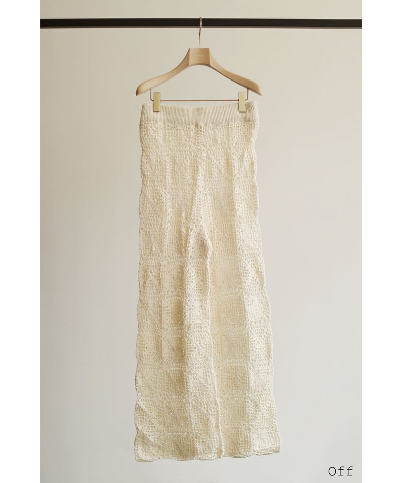 Hand-Knitted Lace Patchwork Pants（ls22290P） | D