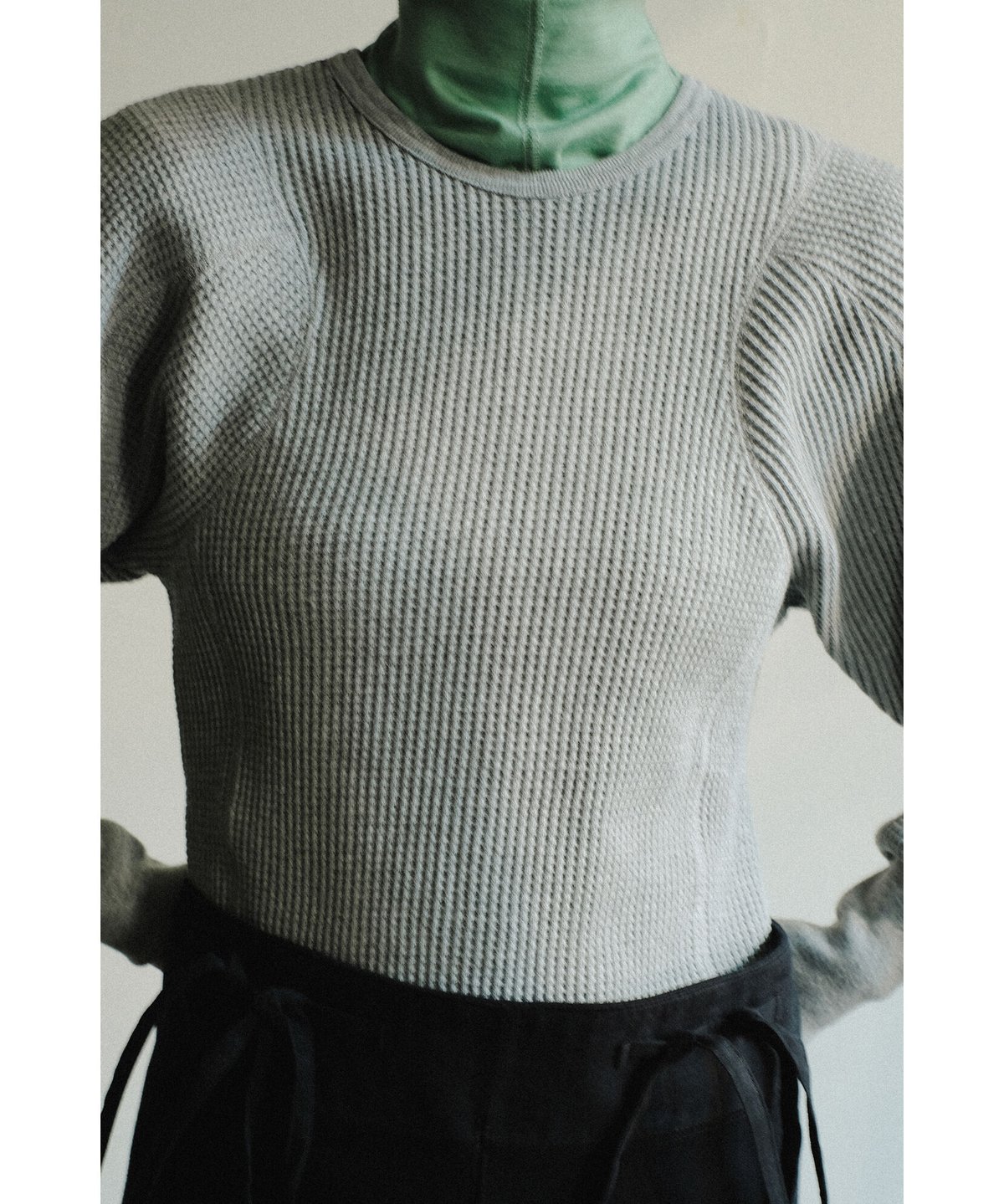 リトルスージー Washable Wool Corset Stitch Top リトルスージー Washable Wool Corset Stitch Top