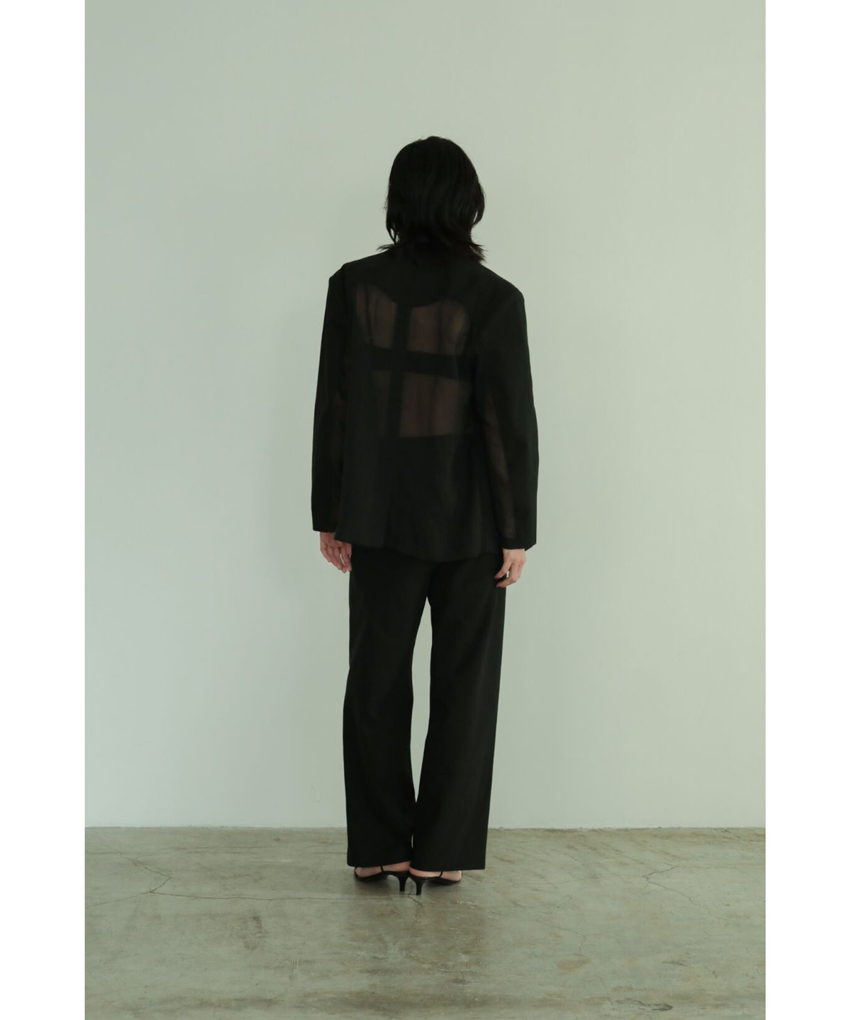 See-through Switching Tailored JKT (ls42425J) |