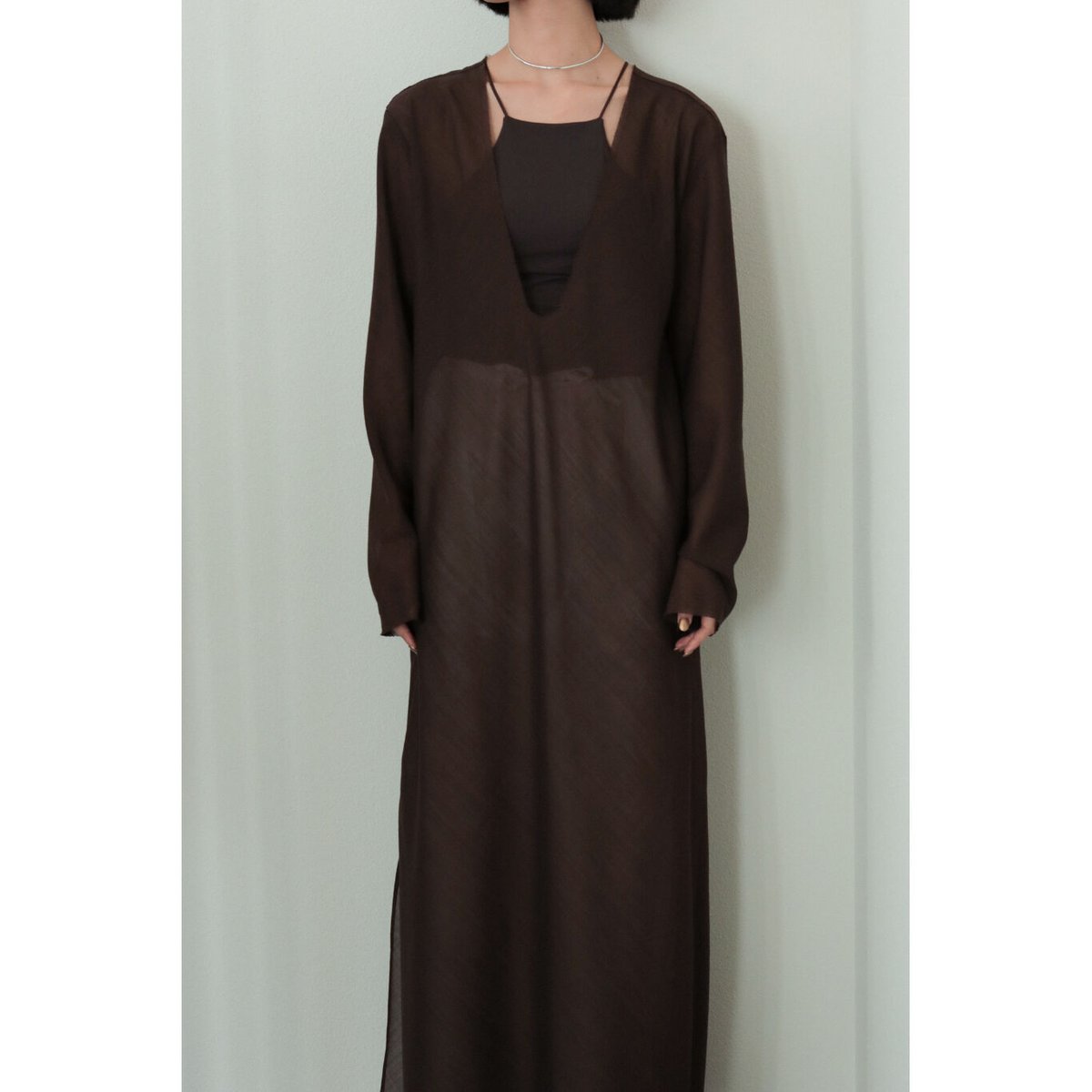 Wool Voile 2way Dress (ls32363D) | Little $uzie