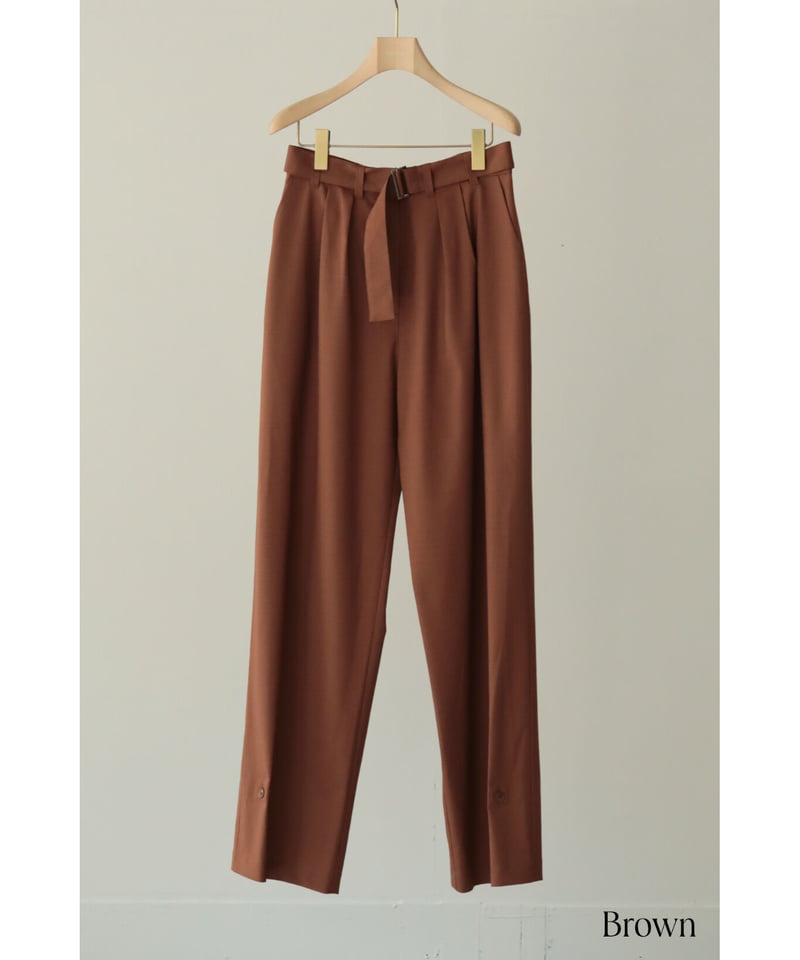 Wool Tropical 2Way Belted Trousers（ls34382P） | ...