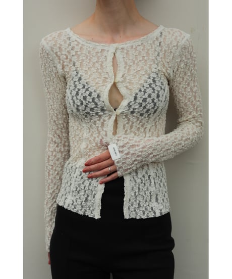 little suzie メッシュ ニットボレロ 新品未使用 little suzie メッシュニットボレロ新品未使用