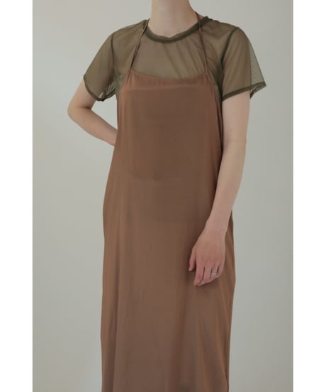 Shimmer Chambray 2way Dress (ls32355D)