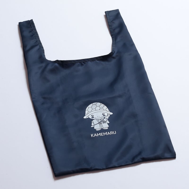京都・亀岡産 かめまるエコバッグ（ネイビー） | 袋う