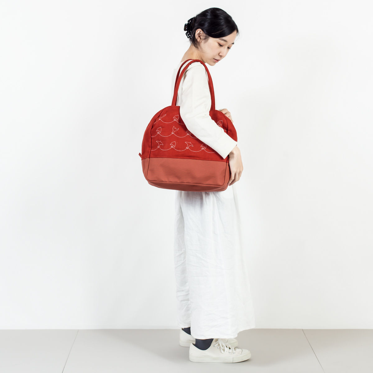❣️Ruby ❣️(^_−)−☆　ボストンバッグ（M）8号帆布 ボストンバッグ（C）帆布 ツバメ | 袋う