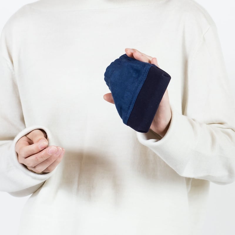 バネ口金ポーチ（小）ネイビー | 袋う