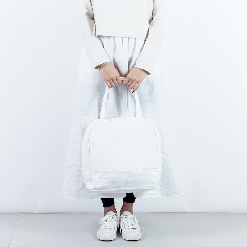 ボストンバッグ（B）白 | 袋う