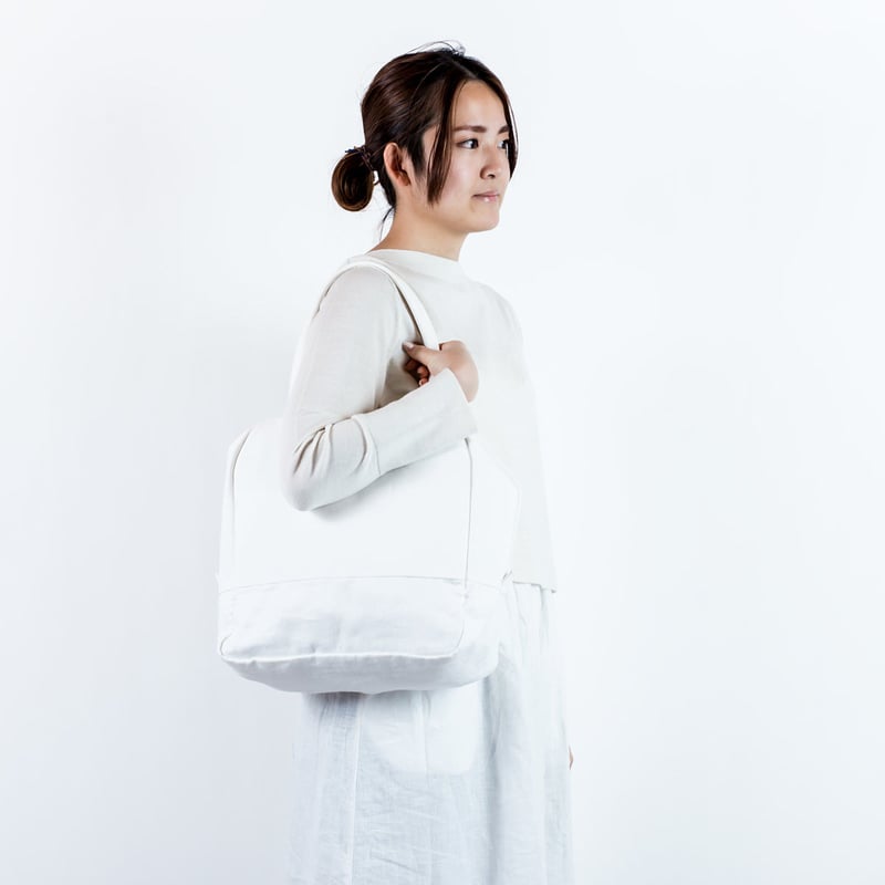 j-white ボストンバッグ 帆布 大容量 ボストンバッグ(B)白 | 袋う