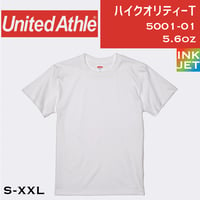 United Athle ユナイテッドアスレ　ハイクオリティー白T 5001-01 【本体代+プリント代】