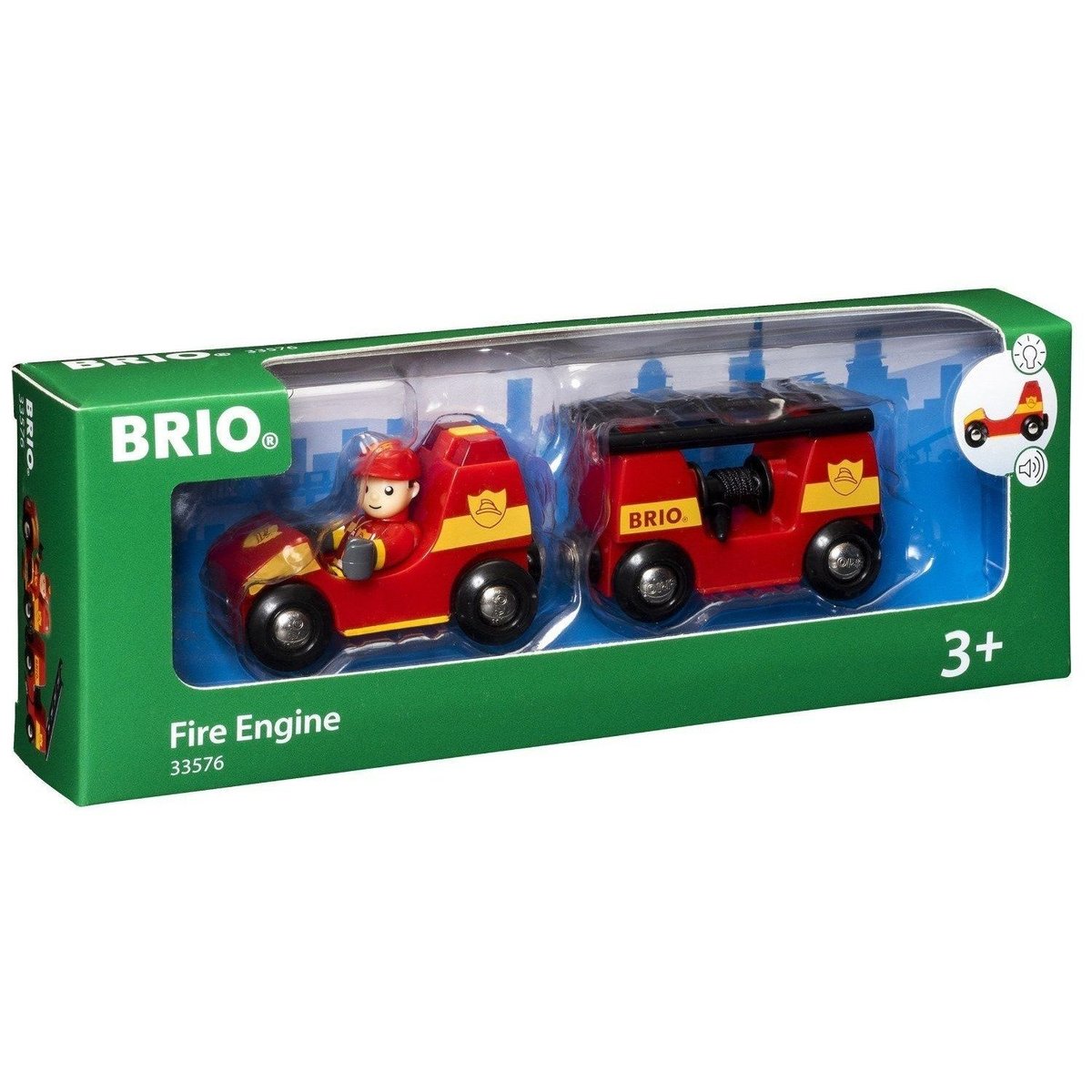 BRIO（ブリオ） ライト＆サウンド付消防車 BRIO33730 ローラー