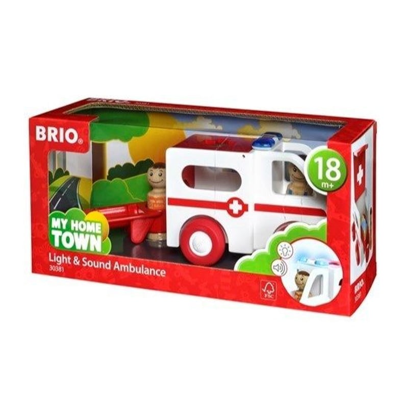 BRIO（ブリオ） マイホームタウン ライト＆サウンド付救急車 | CLIMB STORE