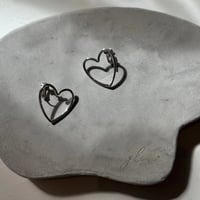 frame of heart earring_silver925