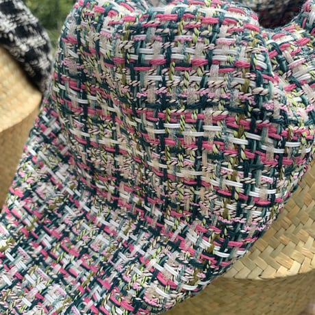 tweed  bag_mix pink