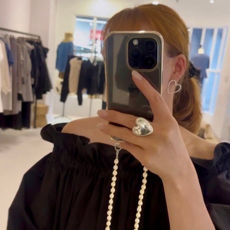 frame of heart earring_silver925
