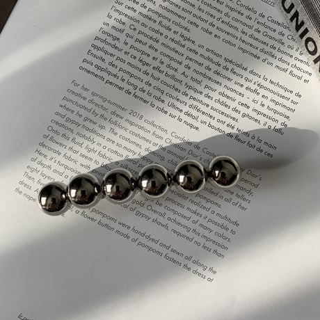 6balls barrette_silver