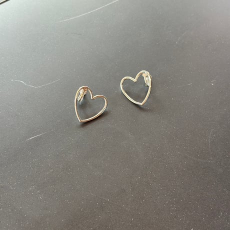 frame of heart earring_silver925