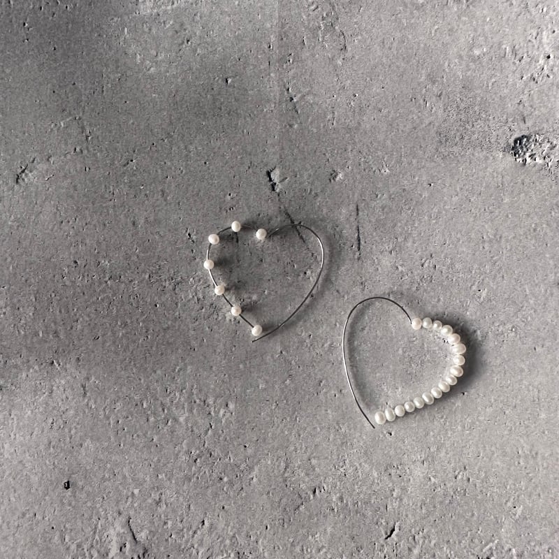 水晶ハートINハート♡♡No.2181 Spark☆ ハートネックレス 赤 スワロフスキー®・クリスタル 透明感ある