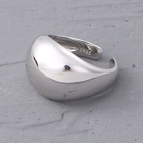 wide plump ring_silver925