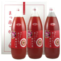 中まで赤〜いりんごジュース 大瓶1000ml╳3