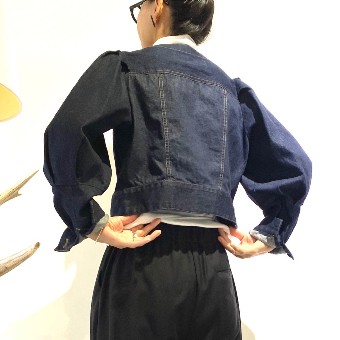 完売品✨self-portrait セルフポートレート デニム ジャケット S Graphpaper 25SS 新作 Selvage Denim Zip Jacket style.2025.1