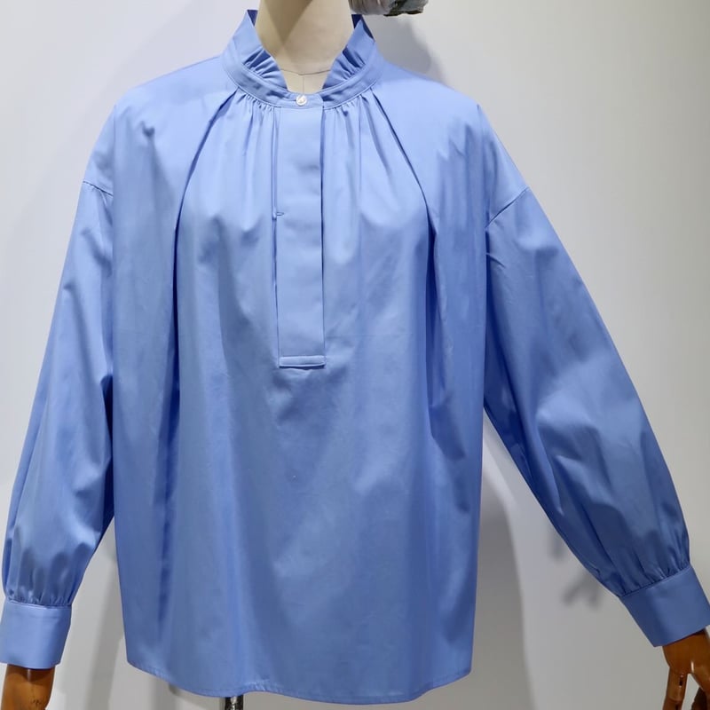 CHAW25-5003 DOUBLE STAND COLLAR BLOUSE | SI ET