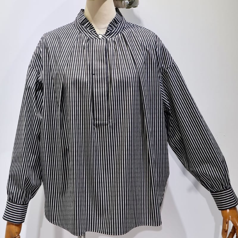 CHAW25-5003 DOUBLE STAND COLLAR BLOUSE | SI ET