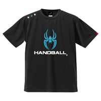 REAL SPIDERハンドボールTシャツ SP-T06   ブラック×サファイアブルー
