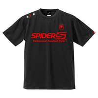 REAL SPIDERハンドボールTシャツ SP-T03   ブラック×レッド