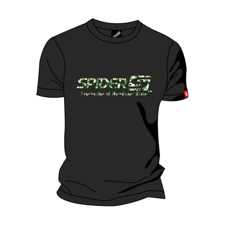SPIDERハンドボールTシャツ SP-T08   ブラック×デジタル迷彩B