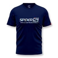 SPIDERハンドボールTシャツ SP-T26   ネイビー×ハイビスカス B