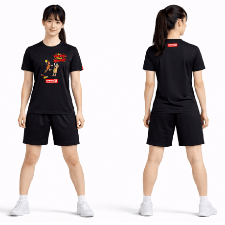 SPIDERハンドボールTシャツ SP-NHD　ブラック