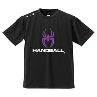 REAL SPIDERハンドボールTシャツ SP-T06   ブラック×グレープ