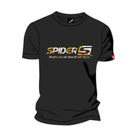 SPIDERハンドボールTシャツ SP-T08   ブラック×フラワーD