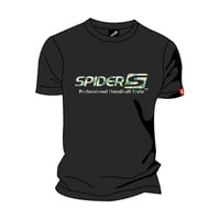 SPIDERハンドボールTシャツ SP-T08   ブラック×フラワーA
