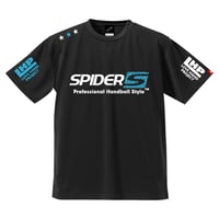 REAL SPIDERハンドボールTシャツ  SP-T02   ブラック×サファイアブルー