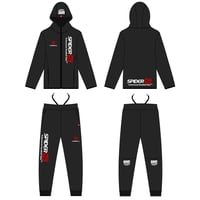 SPIDERドライジップパーカーセットアップ(上下別売）SP-DJP-01/ブラック