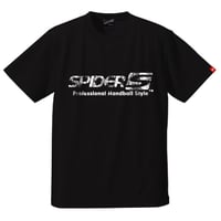 SPIDERハンドボールTシャツ SP-T08   ブラック×スパイダーネスト