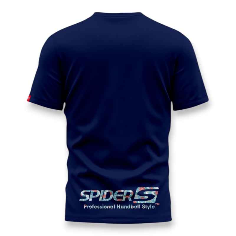 SPIDERハンドボールTシャツ SP-T26 ネイビー×ハイビスカス B | SPIDE