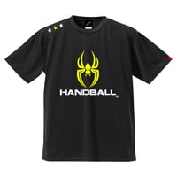 REAL SPIDERハンドボールTシャツ SP-T06   ブラック×ネオンイエロー