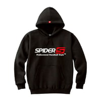 SPIDERハンドボールフーデッドパーカ SP-SPW01  ブラック×ホワイト×レッド