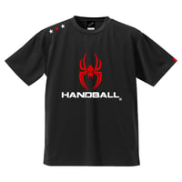 REAL SPIDERハンドボールTシャツ SP-T06   ブラック×レッド