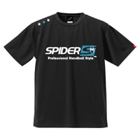 REAL SPIDERハンドボールTシャツ SP-T04   ブラック×サファイアブルー