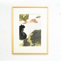 堀井美沙子 原画作品『ホットカーペットあったかい』（額込）