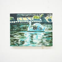 村上明 原画作品『井の頭公園のスワン』