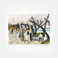 村上明 原画作品『桜を眺める』